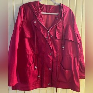 SHEIN Curve 1x Red Jacket
